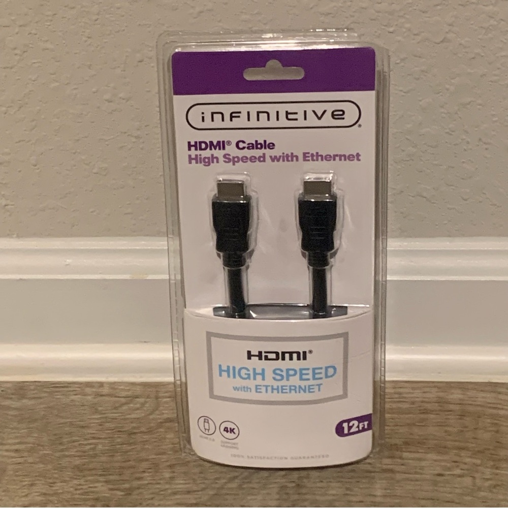 Infinitive HDMI Cable High Speed w/ Ethernet 12 Foot NIB NEW NWT
Smoke Free Home - Picture 8 of 10